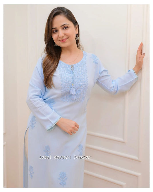 Exclusive Rayon Kurti Pant Pair