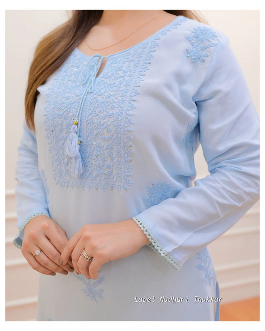Exclusive Rayon Kurti Pant Pair