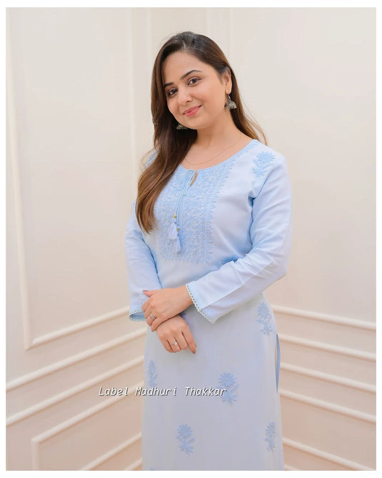 Exclusive Rayon Kurti Pant Pair