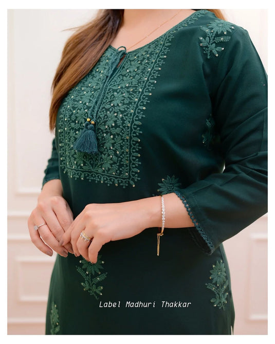 Exclusive Rayon Kurti Pant Pair