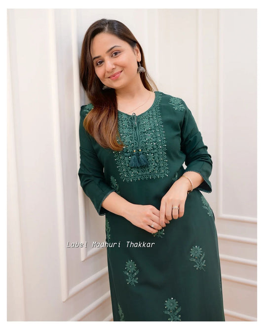 Exclusive Rayon Kurti Pant Pair
