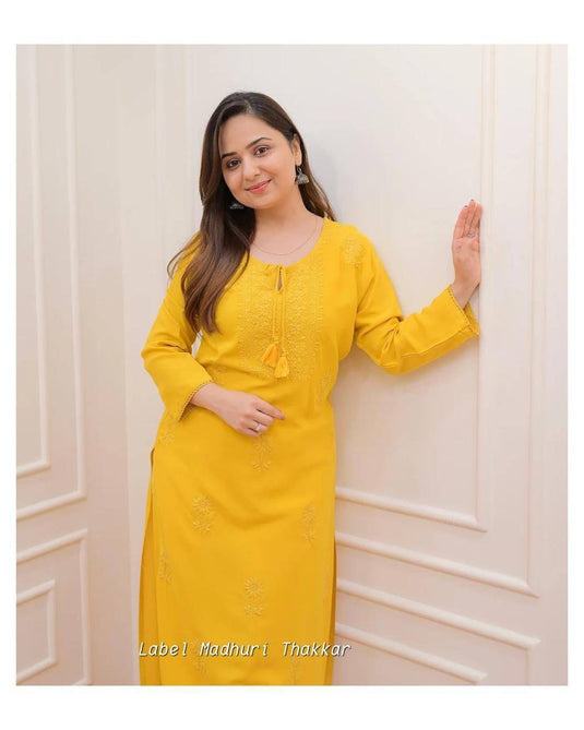 Exclusive Rayon Kurti Pant Pair