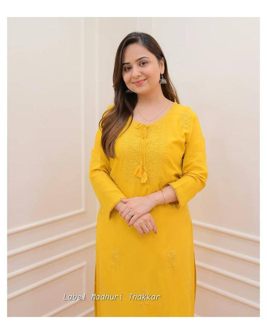 Exclusive Rayon Kurti Pant Pair