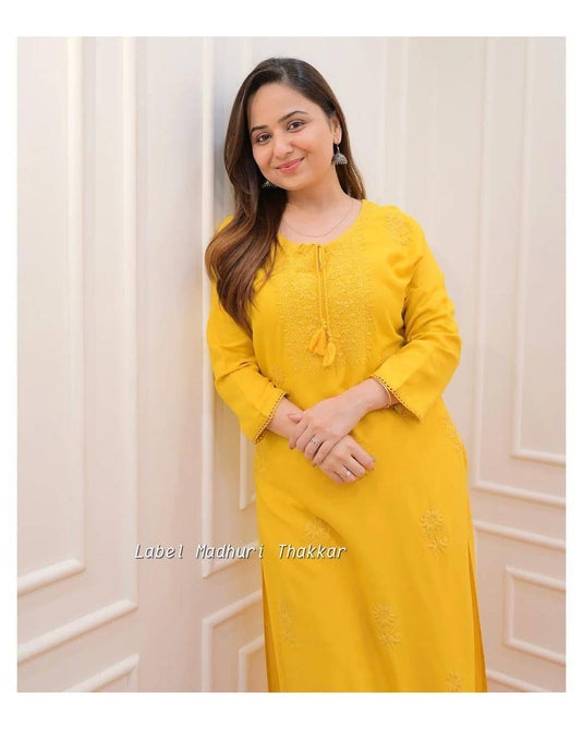 Exclusive Rayon Kurti Pant Pair