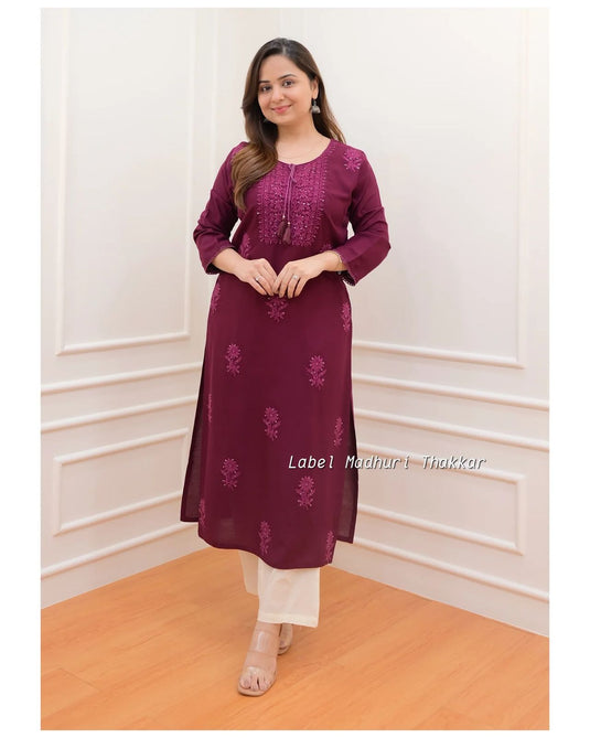 Exclusive Rayon Kurti Pant Pair