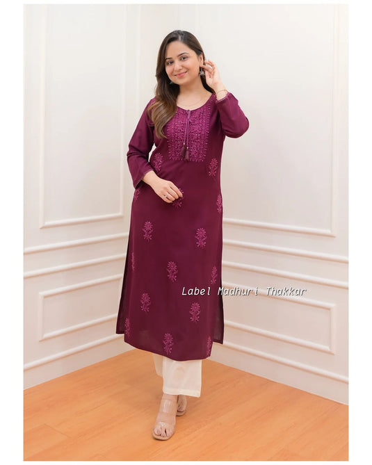 Exclusive Rayon Kurti Pant Pair