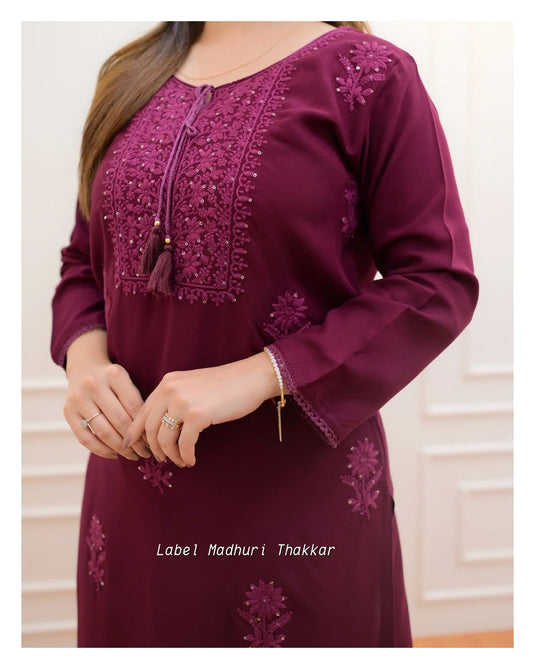 Exclusive Rayon Kurti Pant Pair