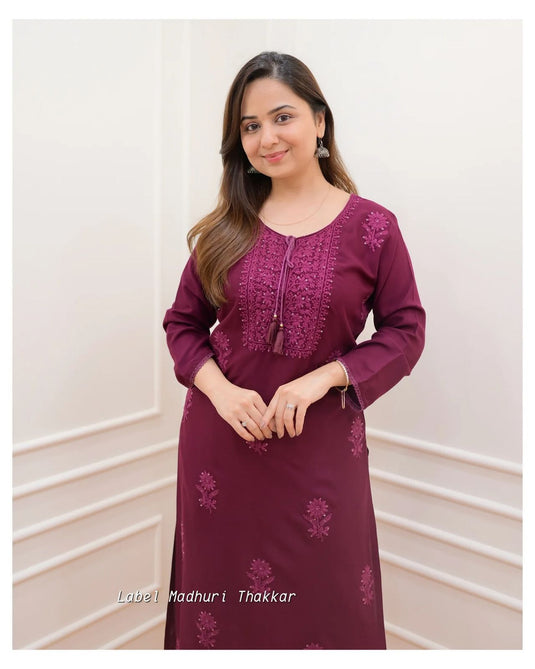 Exclusive Rayon Kurti Pant Pair