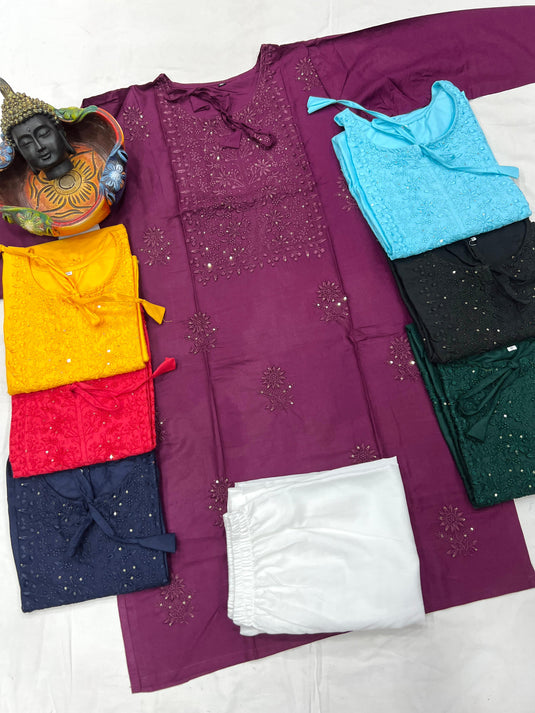 Exclusive Rayon Kurti Pant Pair