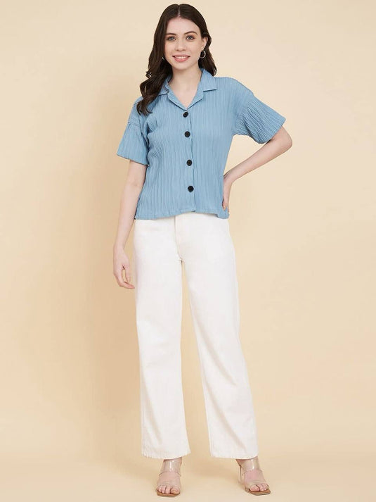 Sugarcane Boxy Shirt – Effortless Style with a Natural Touch