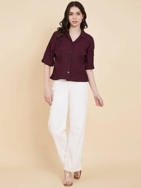 Sugarcane Boxy Shirt – Effortless Style with a Natural Touch