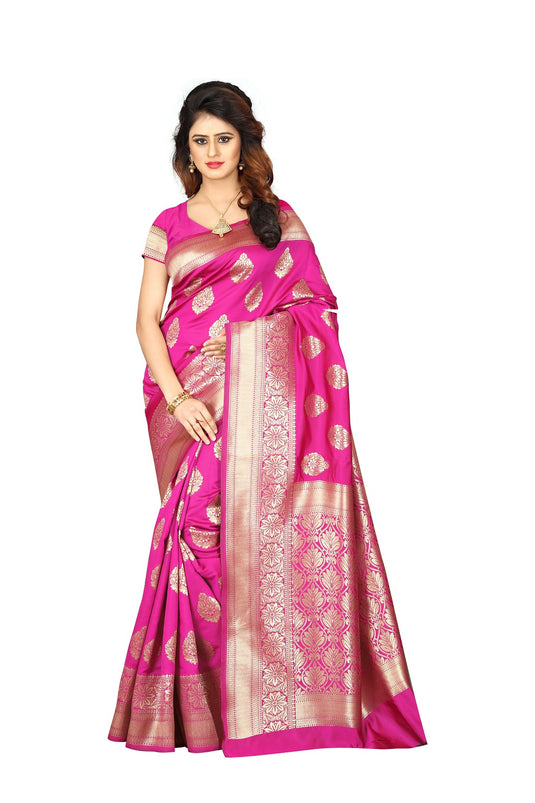 Banarasi Jacquard Silk Saree - thevendorvilla
