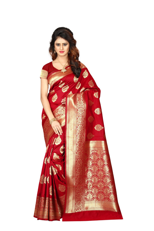 Banarasi Jacquard Silk Saree - thevendorvilla