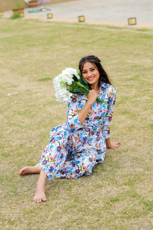 Multicoloured Cotton Printed Co-Ords Sets For Women - thevendorvilla