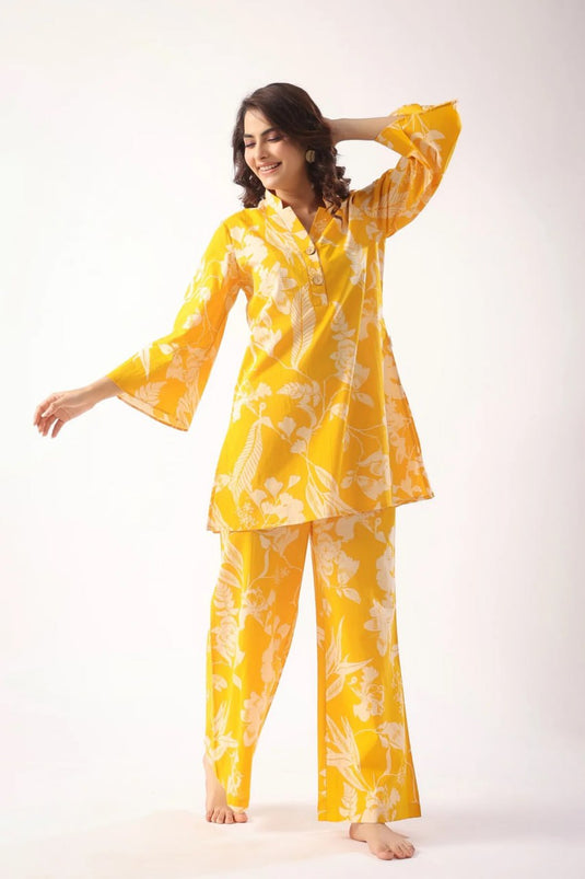 Beautiful Designer Summer Special Muslin Cotton Co Ord Set - thevendorvilla