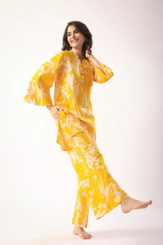 Beautiful Designer Summer Special Muslin Cotton Co Ord Set - thevendorvilla